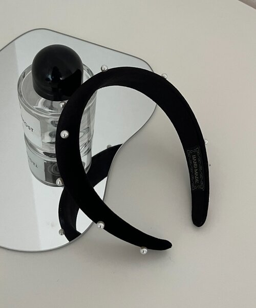 prose verse（プロズヴェール）の「パールカチューシャ（カチューシャ・レディース・ブラック・FREE）」の6枚目の写真