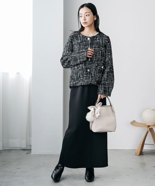 mili an deni(ミリアンデニ)の「エレファントポーチ付き2WAYフェイクレザーバッグ(ショルダーバッグ・レディース・ブラック/アッシュグレー・F)」の12枚目の写真