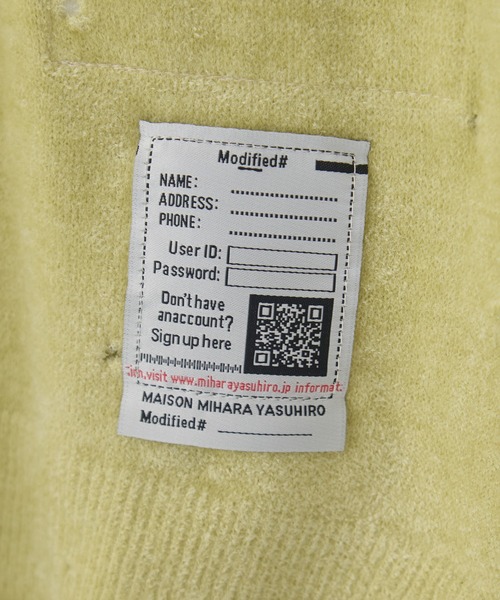 MIHARAYASUHIRO(ミハラヤスヒロ)の「【MIHARA YASUHIRO/ミハラヤスヒロ】DISTRESSED KNIT PULLOVER/ディストレストニットプルオーバー(ニット/セーター・レディース・ライム/ブラック・36)」の8枚目の写真