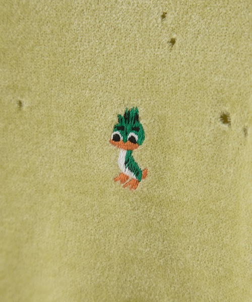 MIHARAYASUHIRO(ミハラヤスヒロ)の「【MIHARA YASUHIRO/ミハラヤスヒロ】DISTRESSED KNIT PULLOVER/ディストレストニットプルオーバー(ニット/セーター・レディース・ライム/ブラック・36)」の9枚目の写真