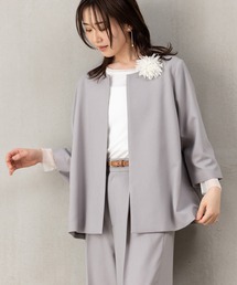 ROBEDECORA（ローブデコラ）の「【洗えるウールタッチスーツ】Aラインジャケット＆ワイドパンツセット（スーツセット）」