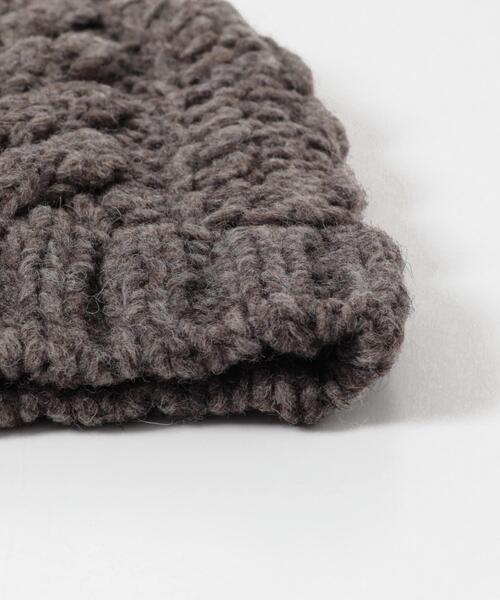 かぐれ(カグレ)の「ペルーアランニットキャップ(ニットキャップ/ビーニー・レディース・グレー/ブラック・FREE)」の5枚目の写真