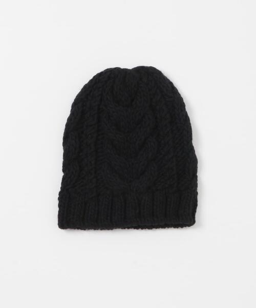 かぐれ(カグレ)の「ペルーアランニットキャップ(ニットキャップ/ビーニー・レディース・グレー/ブラック・FREE)」の10枚目の写真
