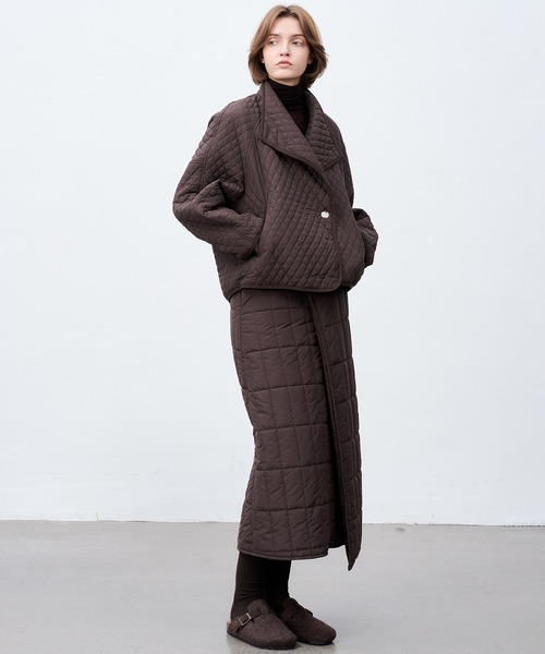 tageechita(タジチタ)の「【tageechita】キルティングラップロングスカート(スカート・レディース・ブラウン・S/M/L)」の20枚目の写真