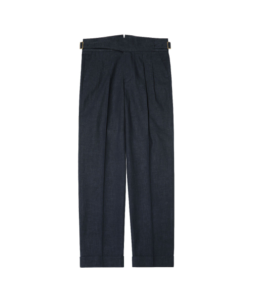 sortie(ソルティ)の「8s Linen Gurkha Trousers (Navy)(その他パンツ・メンズ・その他・MEDIUM/LARGE/X-LARGE/SMALL)」の4枚目の写真