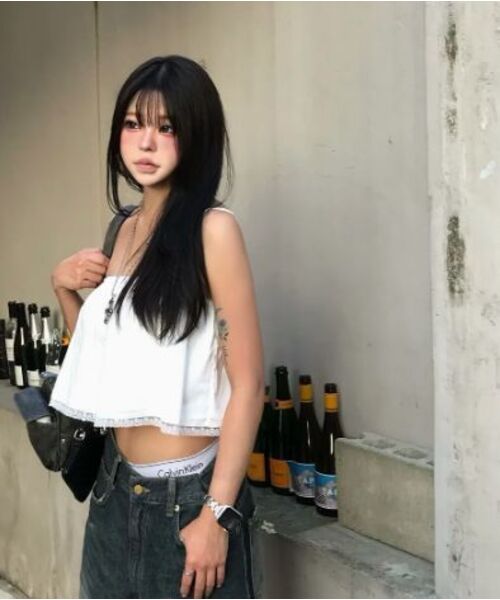 LADY VOLUME(レディーボリューム)の「レースフロートップ (ホワイト)(Tシャツ/カットソー・レディース・その他・SMALL/MEDIUM)」の4枚目の写真