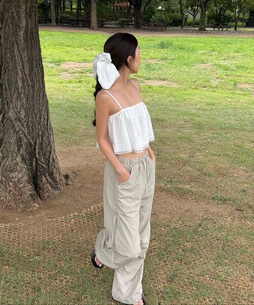 LADY VOLUME(レディーボリューム)の「レースフロートップ (ホワイト)(Tシャツ/カットソー・レディース・その他・SMALL/MEDIUM)」の6枚目の写真