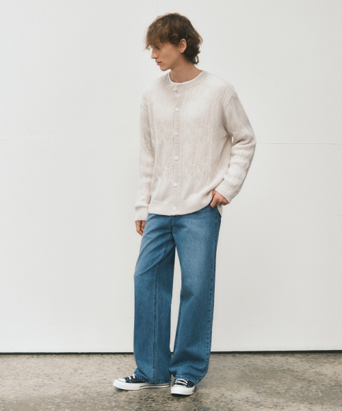 WEDNESDAY OASIS（ウェンズデーオアシス）の「テーラードフェードウォッシングデニムパンツ_LIGHT BLUE(W25-PT23)（デニムパンツ・メンズ・スカイブルー・MEDIUM/LARGE）」の3枚目の写真