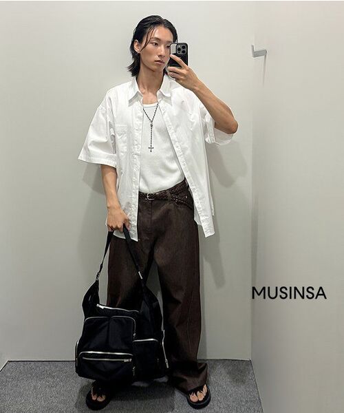 BASEMOMENT(ベースモーメント)の「ノンフェイドカーブデニムパンツブラウン(デニムパンツ・メンズ・その他・LARGE/MEDIUM/X-LARGE)」の2枚目の写真
