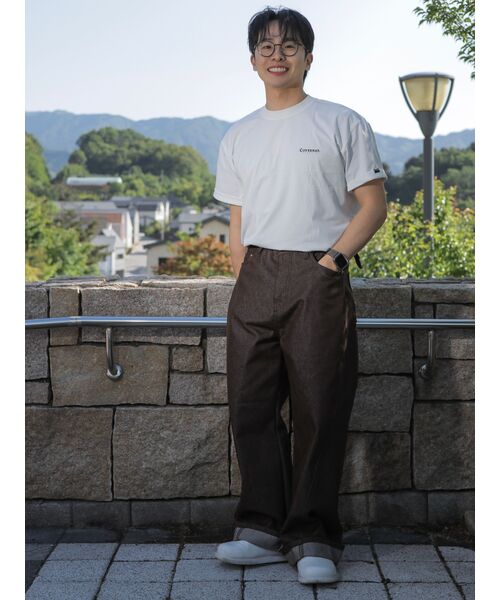 BASEMOMENT(ベースモーメント)の「ノンフェイドカーブデニムパンツブラウン(デニムパンツ・メンズ・その他・LARGE/MEDIUM/X-LARGE)」の5枚目の写真