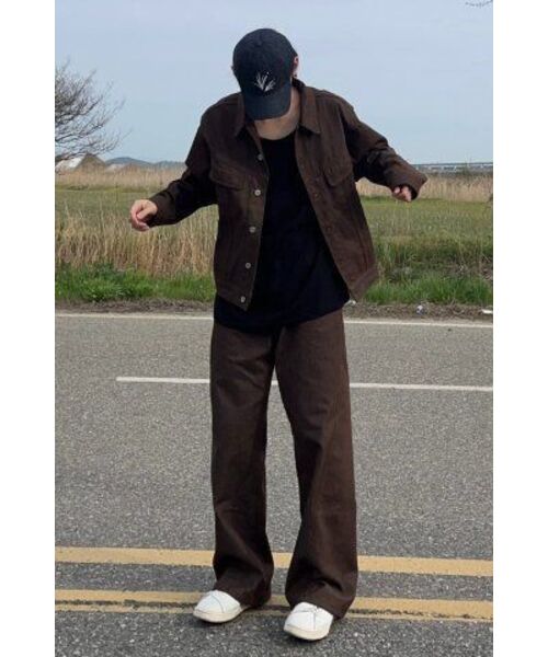 BASEMOMENT(ベースモーメント)の「ノンフェイドカーブデニムパンツブラウン(デニムパンツ・メンズ・その他・LARGE/MEDIUM/X-LARGE)」の6枚目の写真