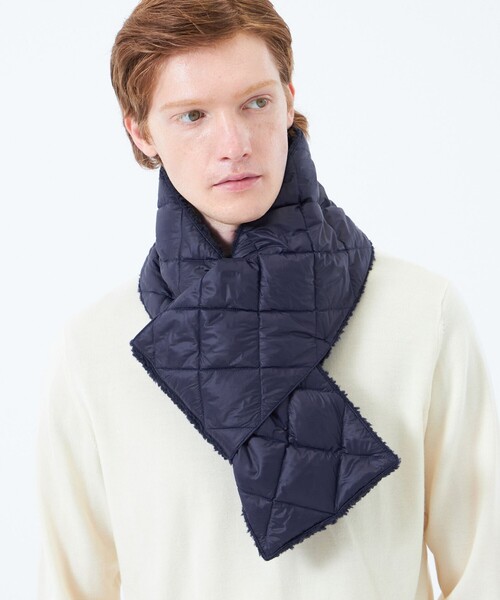 水沢ダウンマフラー　ネイビー 水沢ダウンマフラーネイビー