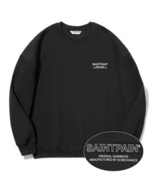 SAINTPAIN（セイントペイン）の「20FW SP アウトラインロゴクルーネック-ブラック（スウェット）」