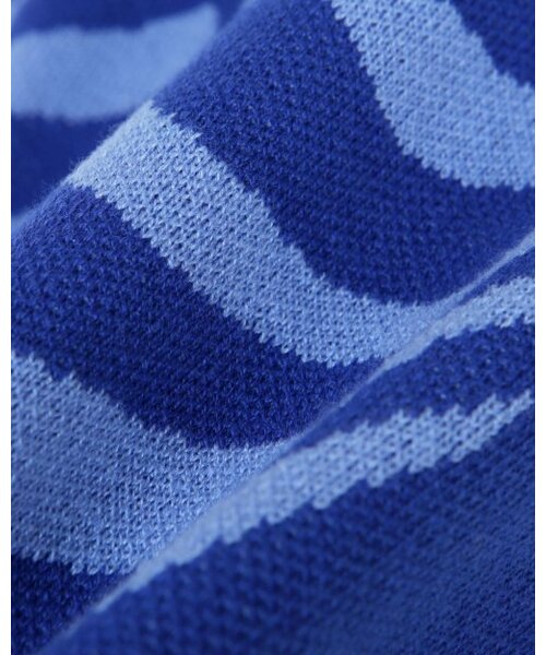 BESLOW(ビースロー)の「SKELETON HIGH NECK KNIT ZIP UP BLUE(カーディガン/ボレロ・メンズ・その他・LARGE/MEDIUM/SMALL/X-LARGE)」の4枚目の写真