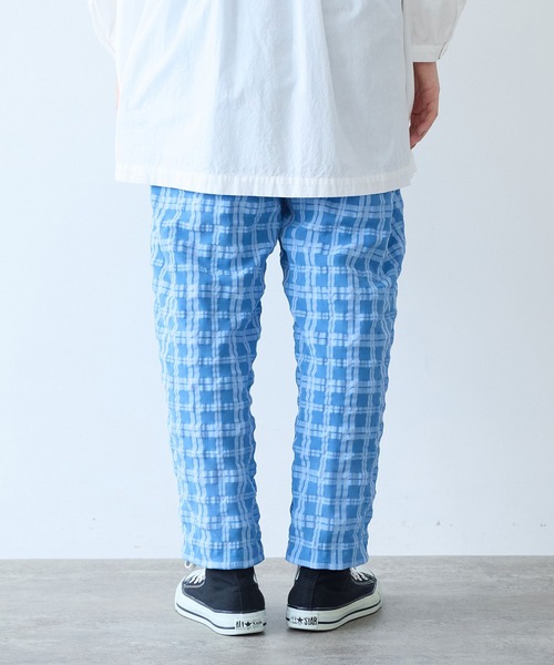 bulle de savon（ビュルデサボン）の「●sheer check タックパンツ（その他パンツ・レディース・ブルー/グリーン・FREE）」の11枚目の写真