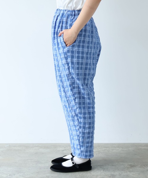 bulle de savon（ビュルデサボン）の「●sheer check タックパンツ（その他パンツ・レディース・ブルー/グリーン・FREE）」の21枚目の写真
