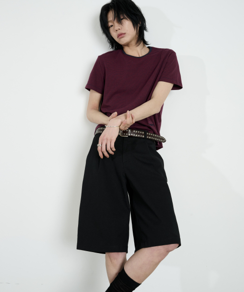 DUSTYWHITE(ダスティーホワイト)の「ブラックコットンバミューダショーツ(その他パンツ・メンズ・その他・SMALL/MEDIUM/LARGE)」の2枚目の写真