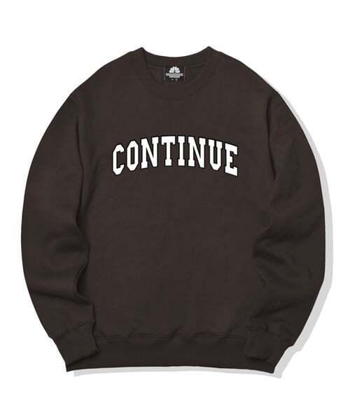 TRIPSHION(トリップション)の「CONTINUE LOGO クルーネック - ブラウン(スウェット・メンズ・その他・LARGE/MEDIUM/X-LARGE)」の1枚目の写真