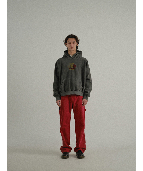 SUNDAY FRUIT MARKET(サンデーフルーツマーケット)の「PIGMENT CHERRY HOODIE CHARCOAL(パーカー・レディース・その他・MEDIUM/LARGE)」の7枚目の写真
