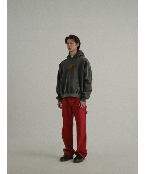 SUNDAY FRUIT MARKET(サンデーフルーツマーケット)の「PIGMENT CHERRY HOODIE CHARCOAL(パーカー・レディース・その他・MEDIUM/LARGE)」の9枚目の写真