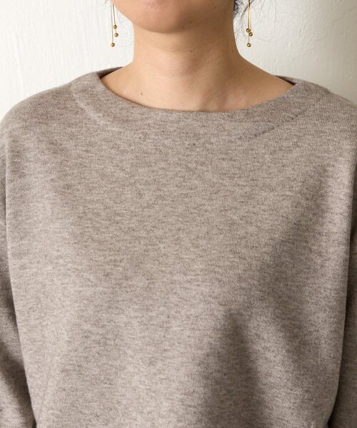 Jena espace merveilleux（ジェナ　エスパスメルヴェイユ）の「【体系カバー◎】バックプリーツボートニット（ニット/セーター・レディース・グレー/パープル/ネイビー・FREE）」の16枚目の写真