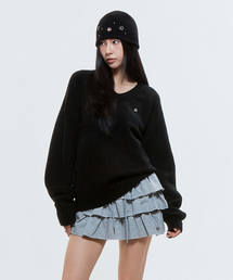 DAUSPICE（ディーオスピス）の「(DUC) Raglan Knit Black（ニット/セーター）」