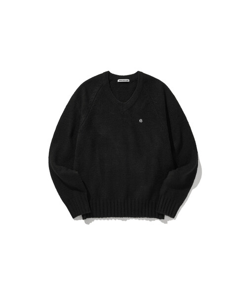 DAUSPICE(ディーオスピス)の「(DUC) Raglan Knit Black(ニット/セーター・レディース・ブラック・FREE)」の1枚目の写真