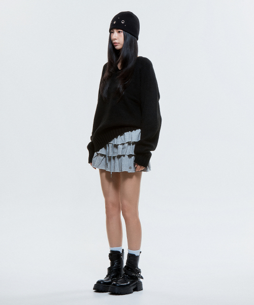 DAUSPICE(ディーオスピス)の「(DUC) Raglan Knit Black(ニット/セーター・レディース・ブラック・FREE)」の3枚目の写真