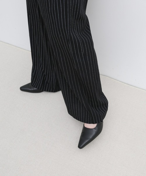 select MOCA(セレクトモカ)の「コットンブレンドストライプリラックスイージーパンツ(その他パンツ・レディース・アイボリー/ブラック系その他・FREE)」の19枚目の写真