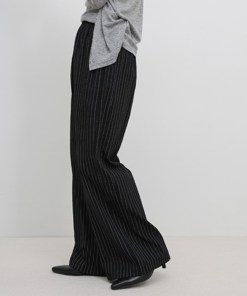 select MOCA(セレクトモカ)の「コットンブレンドストライプリラックスイージーパンツ(その他パンツ・レディース・アイボリー/ブラック系その他・FREE)」の17枚目の写真