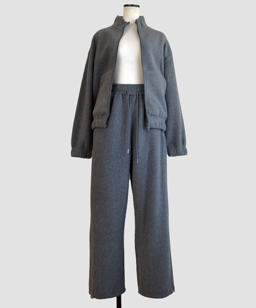Marient(マリエント)の「フリースセットアップ TOPS/PANTS(セットアップ・レディース・グレー/クリーム・FREE)」の12枚目の写真