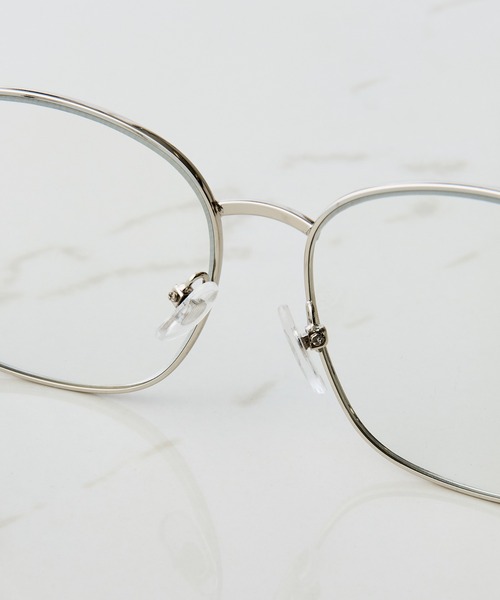 PAPILLONNER（パピヨネ）の「PAPILLONNER/メタルフレームメガネ（メガネ・レディース・シルバー・FREE）」の6枚目の写真