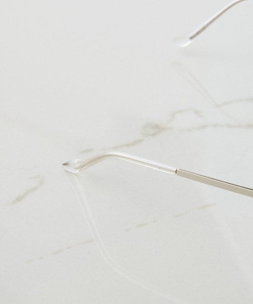 PAPILLONNER（パピヨネ）の「PAPILLONNER/メタルフレームメガネ（メガネ・レディース・シルバー・FREE）」の7枚目の写真