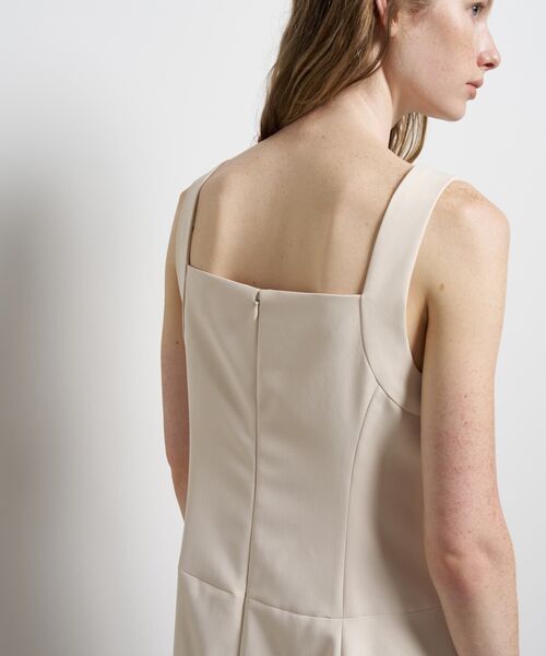 LANVIN en Bleu（ランバンオンブルー）の「マットサテンフレアワンピース（ワンピース・レディース・ブラック/オフホワイト・36/38）」の7枚目の写真