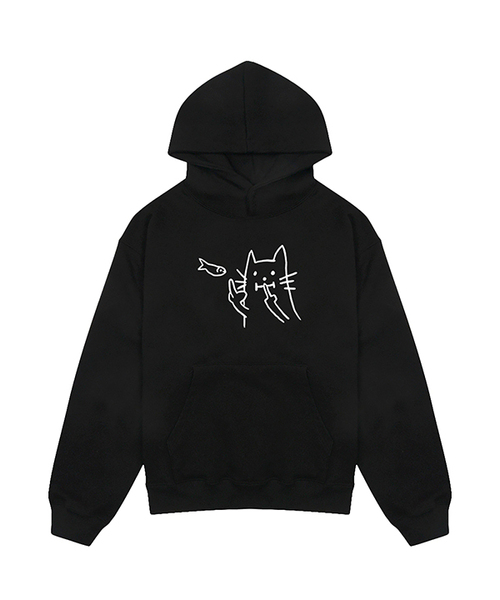 ARIGHTANGLE(アライトアングル)の「CAT FISH HOODIE (2 COLOR)(パーカー・レディース・ホワイト/ブラック・FREE)」の1枚目の写真