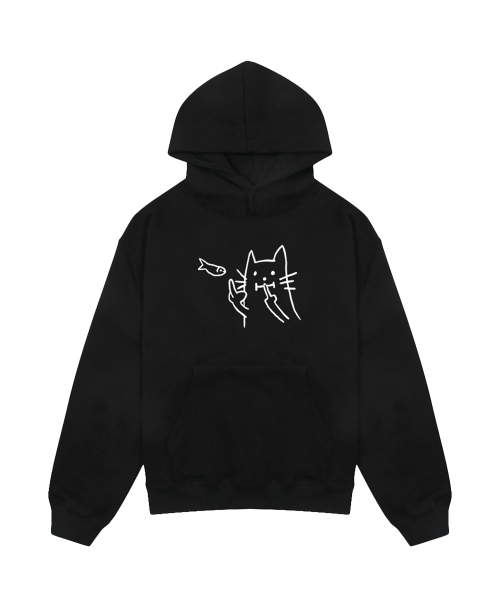 ARIGHTANGLE(アライトアングル)の「CAT FISH HOODIE (2 COLOR)(パーカー・レディース・ホワイト/ブラック・FREE)」の3枚目の写真