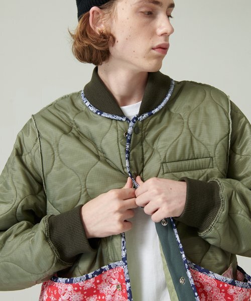 GOSTREET（ゴーストリート）の「リバーシブルアンカークイルティングジャケット - カーキ（その他アウター・メンズ・その他・LARGE/MEDIUM）」の3枚目の写真