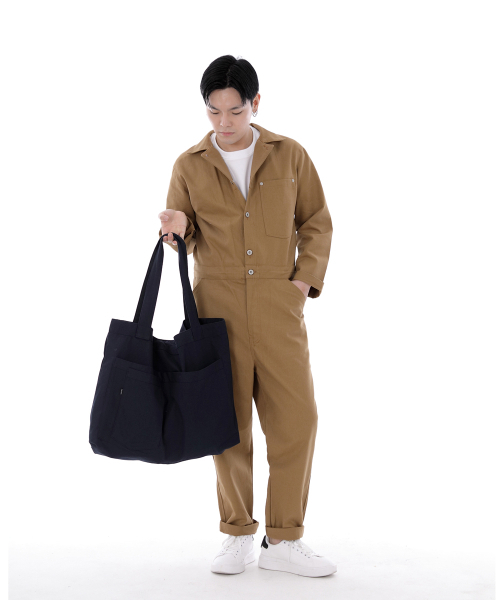 SAINTCREW(セントクルー)の「シティボーイボタンジャンプスーツ CBB-507 キャメル(つなぎ/オールインワン・メンズ・その他・MEDIUM/LARGE/X-LARGE)」の2枚目の写真
