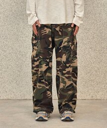 BALLUTE（バリュート）の「CURVED LINE PARACHITE CARGO PANTS (WASHED CAMO)（その他パンツ）」