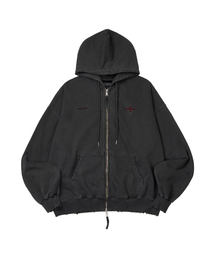 MASAT（マサット）の「P. Crusades hood zip _ Dark gray（パーカー）」