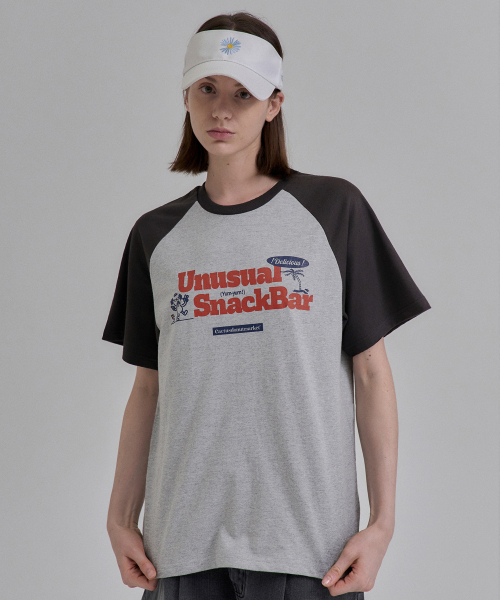 CACTUSDONUTMARKET(カクタスドーナツマーケット)の「SnackBar Raglan T-Shirt - Gray(Tシャツ/カットソー・メンズ・その他・MEDIUM/LARGE)」の1枚目の写真