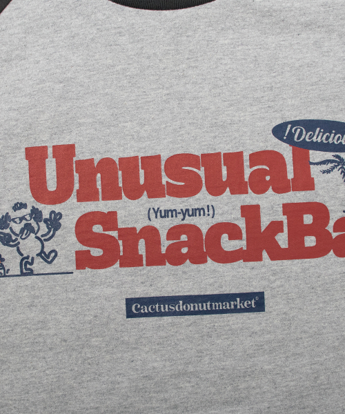 CACTUSDONUTMARKET(カクタスドーナツマーケット)の「SnackBar Raglan T-Shirt - Gray(Tシャツ/カットソー・メンズ・その他・MEDIUM/LARGE)」の5枚目の写真