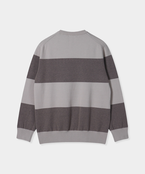 BIRBANTE(ビルバンテ)の「ソフトウォッシャブルラウンドニット - ベージュストライプ(ニット/セーター・メンズ・その他・SMALL/MEDIUM/LARGE/X-LARGE)」の3枚目の写真