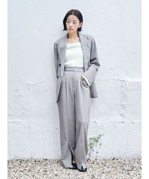 LAGUNAMOON（ラグナムーン）の「センタースリットフレアパンツ（その他パンツ・レディース・グレー/ベージュ・SMALL/MEDIUM）」の8枚目の写真