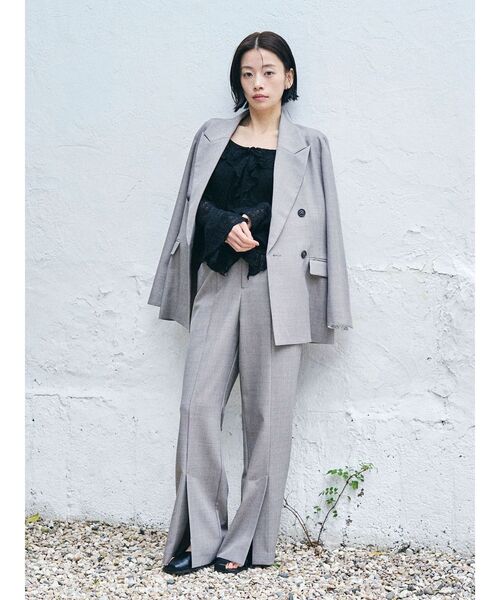 LAGUNAMOON（ラグナムーン）の「センタースリットフレアパンツ（その他パンツ・レディース・グレー/ベージュ・SMALL/MEDIUM）」の13枚目の写真