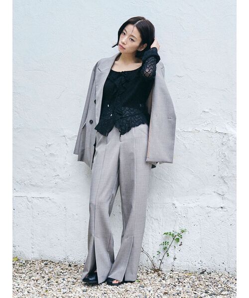 LAGUNAMOON（ラグナムーン）の「センタースリットフレアパンツ（その他パンツ・レディース・グレー/ベージュ・SMALL/MEDIUM）」の19枚目の写真