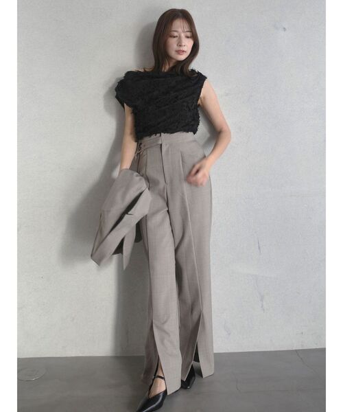 LAGUNAMOON(ラグナムーン)の「センタースリットフレアパンツ(その他パンツ・レディース・グレー/ベージュ・SMALL/MEDIUM)」の18枚目の写真