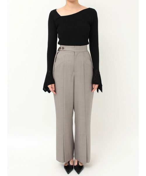 LAGUNAMOON（ラグナムーン）の「センタースリットフレアパンツ（その他パンツ・レディース・グレー/ベージュ・SMALL/MEDIUM）」の16枚目の写真