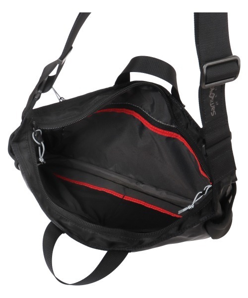 Samsonite Red（サムソナイトレッド）の「【SAMSONITE RED/サムソナイトレッド】 SAC'S BAR別注 バイアスジャック4D 2WAY SHOULDERBAG M（ショルダーバッグ・メンズ・ブラック・FREE）」の9枚目の写真