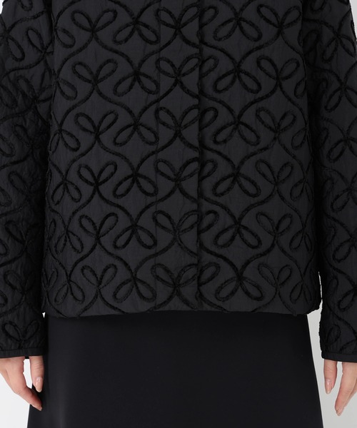 STRAWBERRY-FIELDS(ストロベリーフィールズ)の「リボンエフェクト(テーラードジャケット・レディース・オフホワイト/ブラック・2)」の10枚目の写真